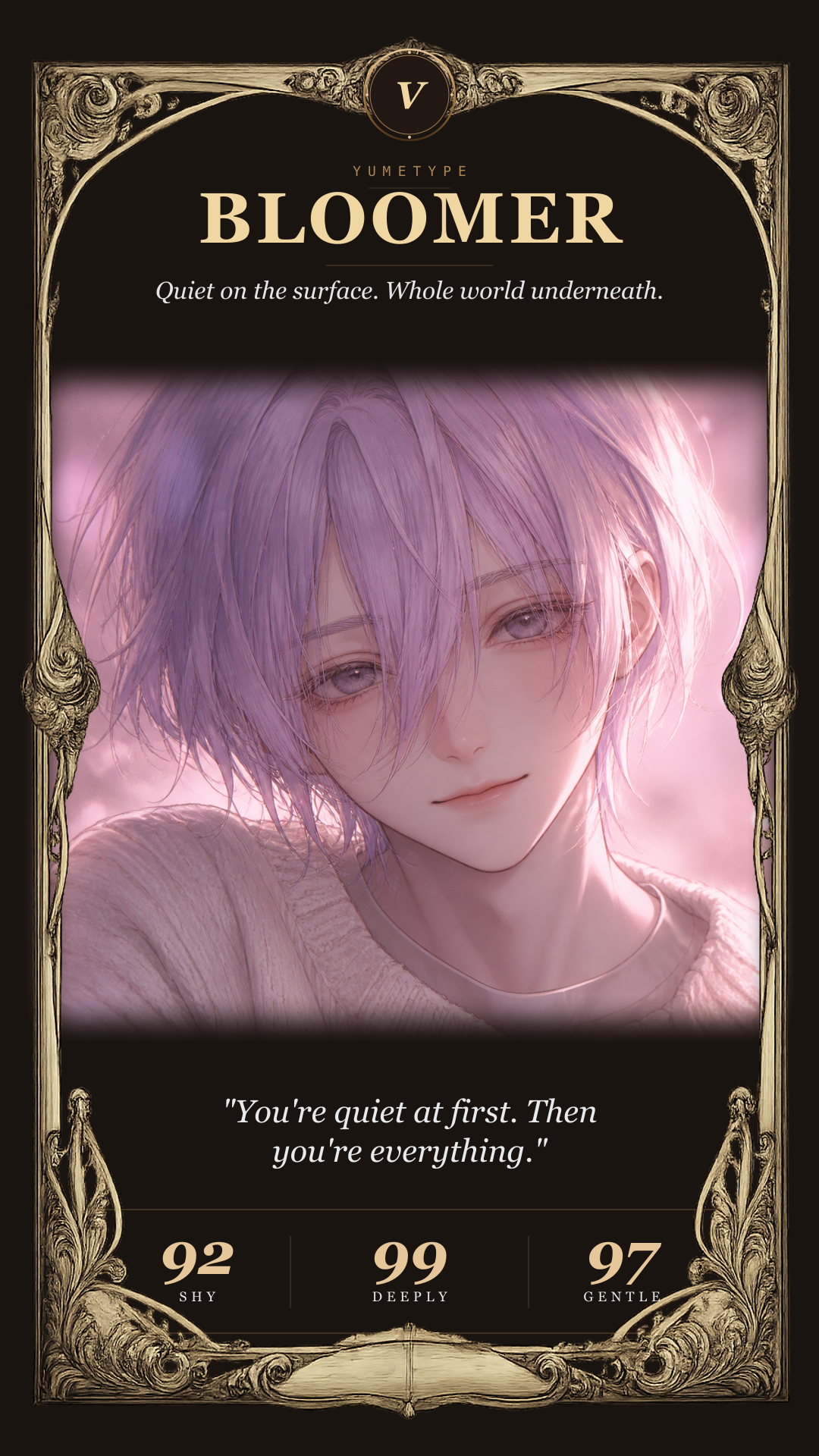 The Dandere Bloomer archetype card