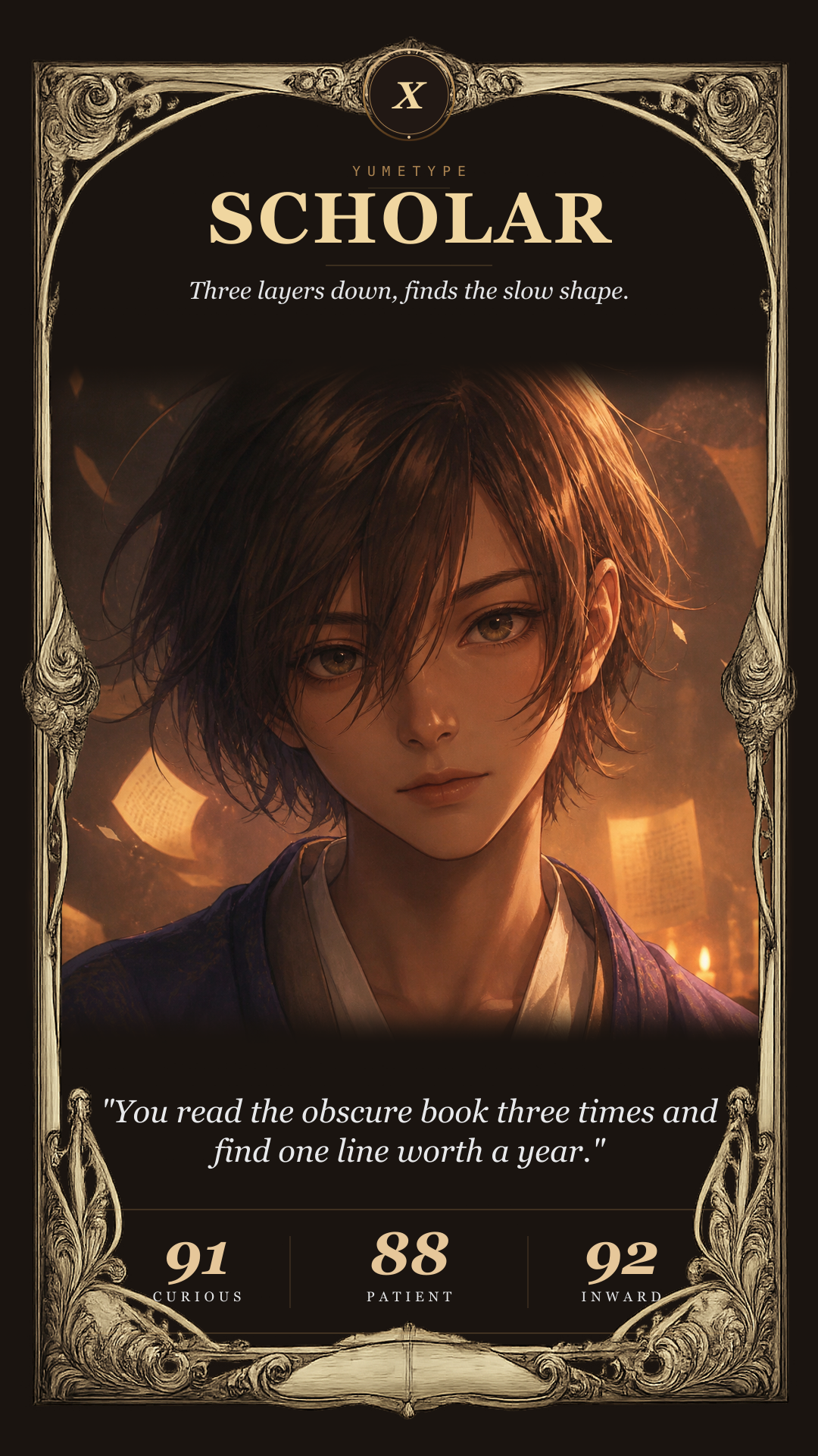 The Mage Scholar archetype card